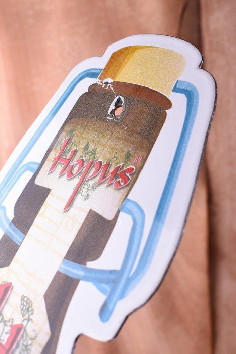 Lefebrve; HOPUS - Enseigne en émail - Bouteille XL HOPUS ;, Antiquités & Art, Antiquités | Assiettes décoratives & Carrelages