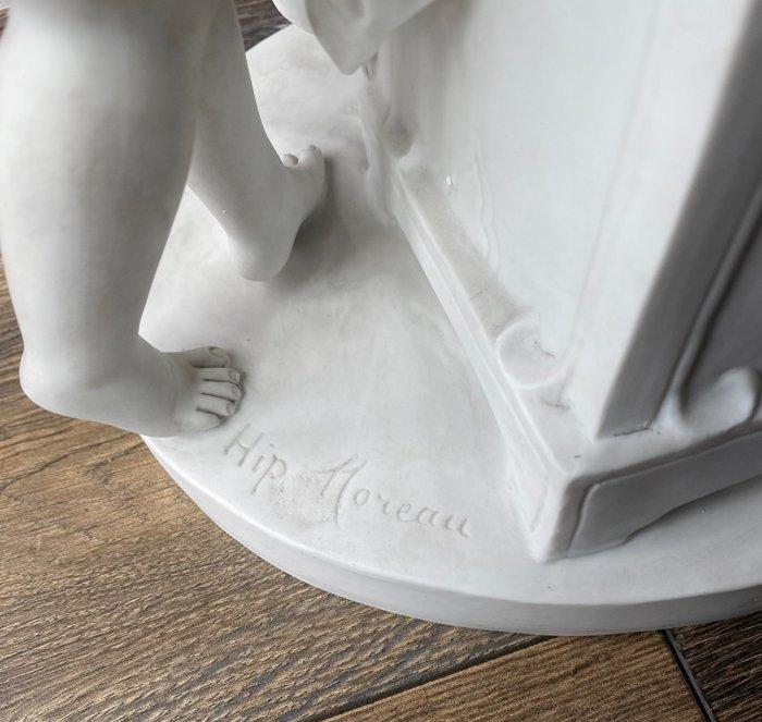 Hippolyte Moreau - Beeld, La lecture - 48 cm - Porselein, Antiek en Kunst, Antiek | Glaswerk en Kristal