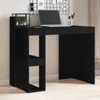 vidaXL Bureau 103,5x56,5x94 cm bewerkt hout zwart, Huis en Inrichting, Bureaus, Verzenden, Nieuw