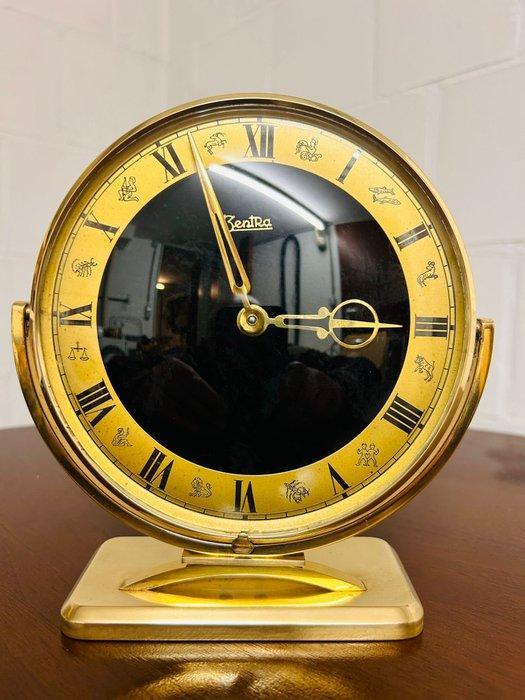 Pendule - Zentra - Art Deco - Gelakt messing - 1960-1970, Antiek en Kunst, Antiek | Klokken