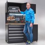 Datona Werkbank garage 160 cm - Datona - Mat zwart, Doe-het-zelf en Bouw, Ophalen of Verzenden, Nieuw