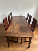 Dinklik - Eettafel (7) - Hout - Eettafel met zes stoelen, Antiek en Kunst