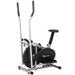 2-in-1 Crosstrainer / Hometrainer met LCD-display - zwart