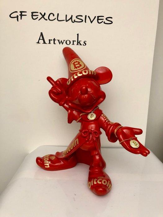 GF Exclusives - XL 53cm Bitcoin x Mickey Mouse Wizard, Antiek en Kunst, Kunst | Designobjecten