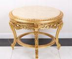 Table - Table antique ronde de style baroque avec plateau en, Antiek en Kunst