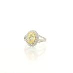 Ring - 18 karaat Witgoud - 2.06ct. tw. Diamant (Natuurlijk