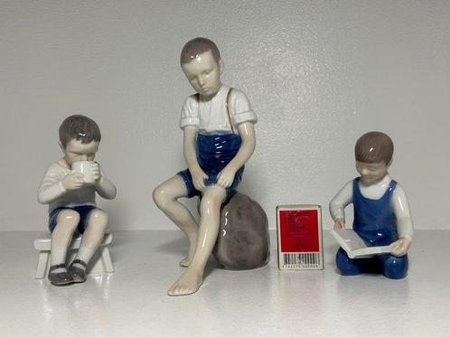 Bing & Grondahl - Figurine - Set of 3 figurines #1713 #1757, Antiek en Kunst, Antiek | Glaswerk en Kristal