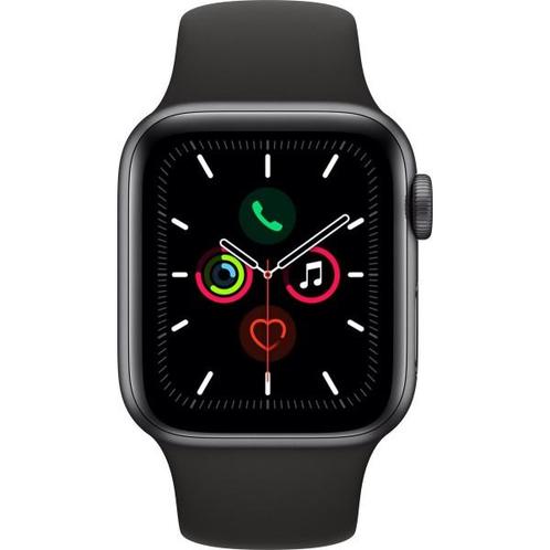 Apple Watch Series 5 40mm - Zwart - Zwarte Sportband, Bijoux, Sacs & Beauté, Accessoires Autre, Enlèvement ou Envoi