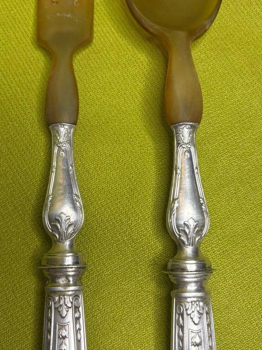 Couverts de service à salade - Argent 950 - 1850-1900, Antiek en Kunst, Antiek | Zilver en Goud