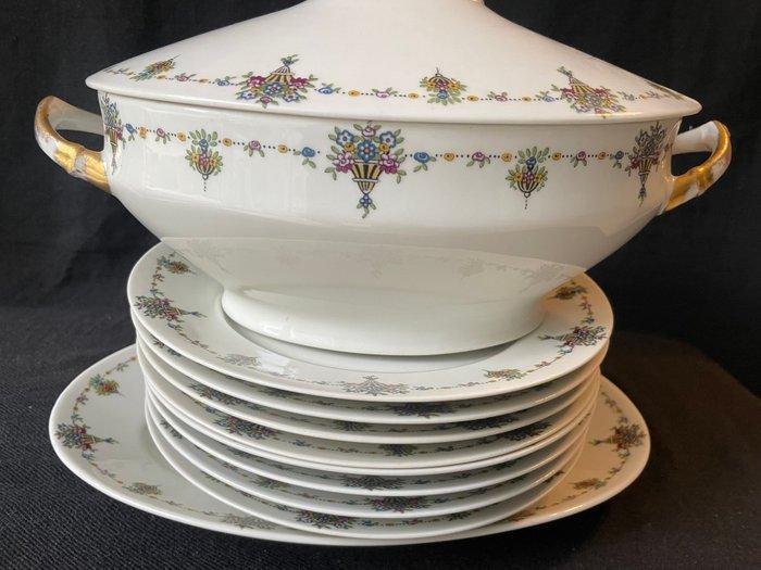 Boisbertrand, Limoges - Service de table (10) - Porcelaine, Antiquités & Art, Antiquités | Verre & Cristal