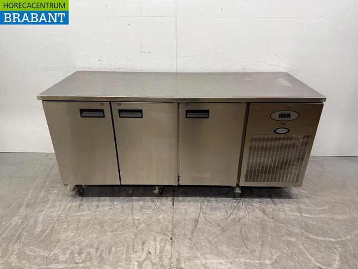 RVS Foster Verrijdbare Koelwerkbank 3 deuren 186,5 cm 230V, Zakelijke goederen, Horeca | Keukenapparatuur, Ophalen of Verzenden