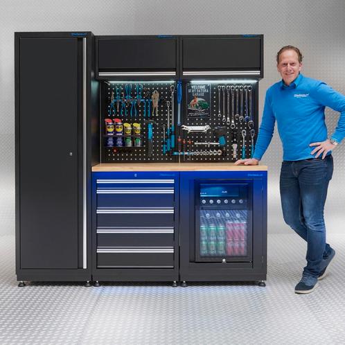 Datona Werkplaatsinrichting PREMIUM eiken werkblad met, Doe-het-zelf en Bouw, Werkbanken, Ophalen of Verzenden