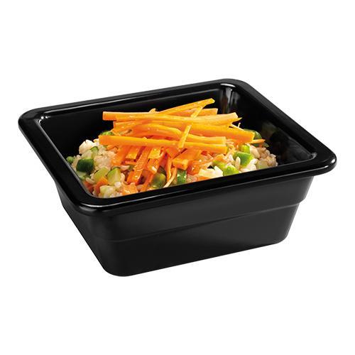 Gastronorm bak zwart melamine | 1/6 GN | 17,6x16,2x6,5(h)cm, Zakelijke goederen, Horeca | Keukenapparatuur, Nieuw in verpakking