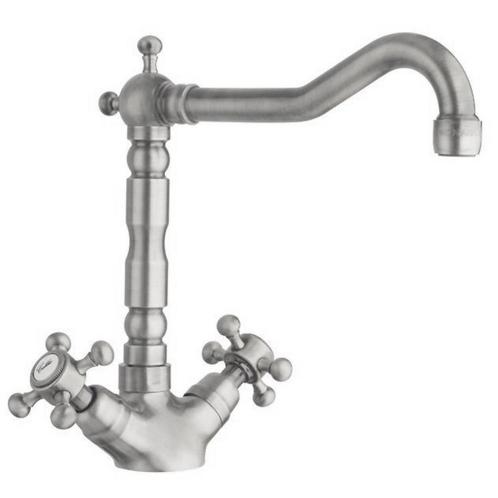 Keukenkraan Hoog Retro Sapho Antea 24 cm Zilver, Doe-het-zelf en Bouw, Sanitair, Kraan, Nieuw, Ophalen of Verzenden