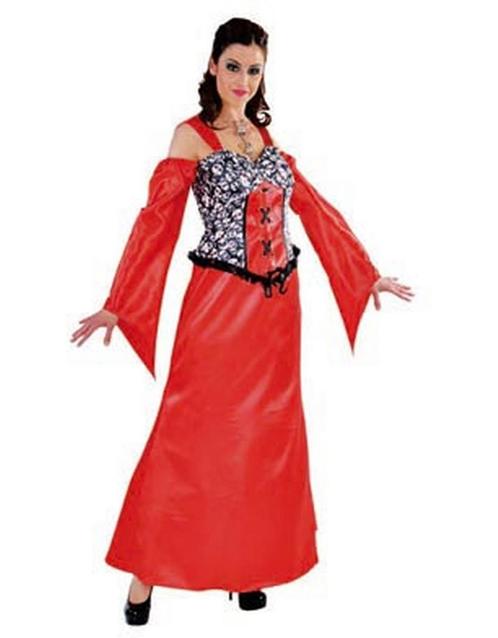 Vampier dames luxe kostuum voor halloween, Hobby en Vrije tijd, Feestartikelen, Ophalen of Verzenden