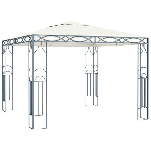 vidaXL Prieel 300x300 cm crème, Tuin en Terras, Partytenten, Nieuw, Verzenden