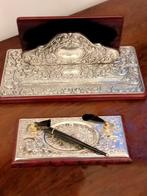 Brievenhouder (2) - Bureau-inrichting, van sterling zilver, Antiek en Kunst