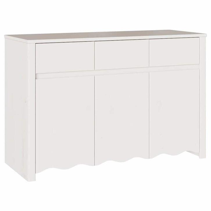 Dressoir Wit 114cm | Retour Deal 35% Korting, Huis en Inrichting, Kasten | Dressoirs, 100 tot 150 cm, 25 tot 50 cm, Met deur(en)