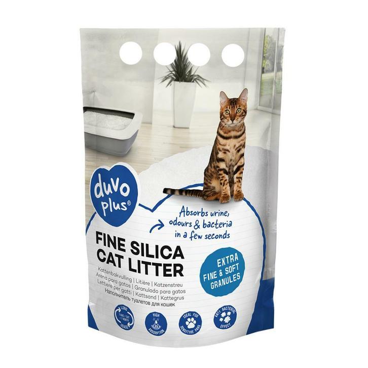 Duvo Premium fijne silica kattenbakvulling, Dieren en Toebehoren, Kattenbakken, Nieuw