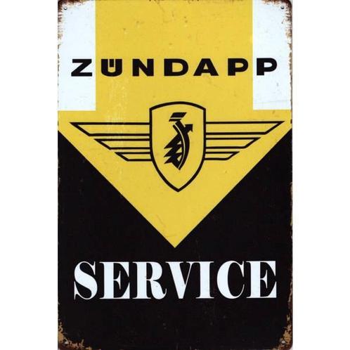 Wandbord reclamebord schild Zündapp Service bord, Verzamelen, Retro, Huis en Inrichting, Verzenden