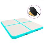 vidaXL Gymnastiekmat met pomp opblaasbaar 200x200x10 cm PVC, Verzenden, Nieuw