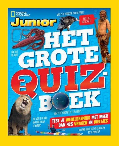 National Geographic Junior - het grote quiz boek, Boeken, Kinderboeken | Jeugd | 10 tot 12 jaar, Zo goed als nieuw, Verzenden