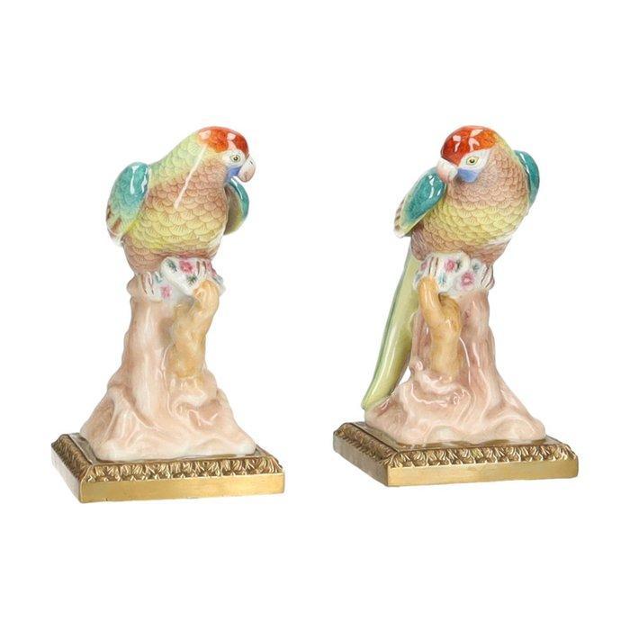 Beeldje - Pair of birds (2) - Brons, Porselein, Antiek en Kunst, Curiosa en Brocante