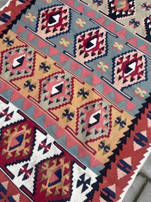 Chirwan kelim - handgeweven - wol - kleurrijk kelim - Kelim, Huis en Inrichting, Stoffering | Tapijten en Vloerkleden