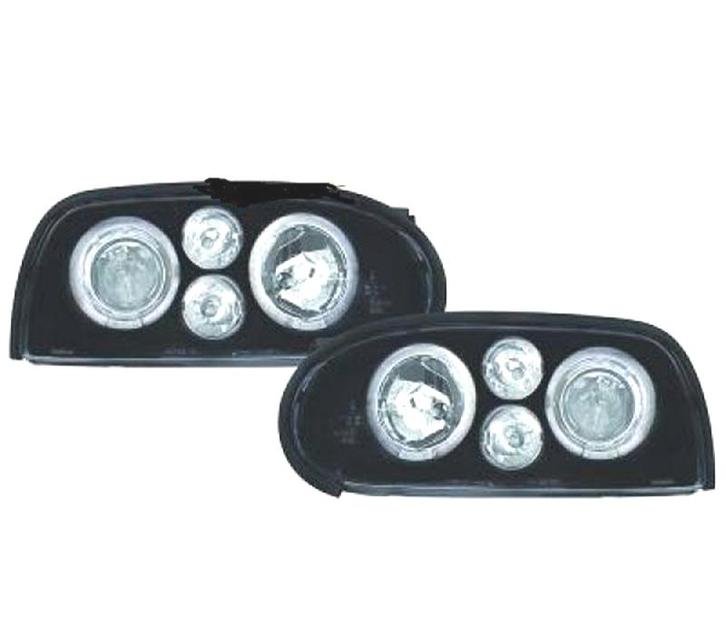 Phares Pour Volkswagen Vw Golf Mk3 91-97 Angel Eyes Look Gol, Auto-onderdelen, Verlichting, Verzenden
