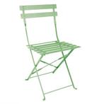 Opklapbare Stoelen | Staal | Light Green | In-/Outdoor | 2, Articles professionnels, Verzenden