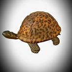 Tafellamp - pâte de verre en bronskleurig metaal