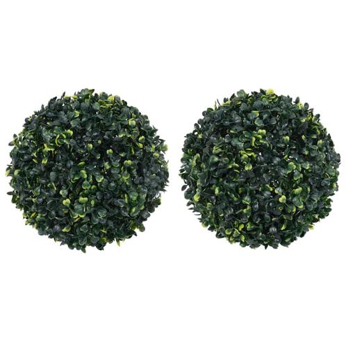 vidaXL Kunstbuxusbollen 2 st 45 cm, Huis en Inrichting, Woonaccessoires | Kunstplanten en Kunstbloemen, Nieuw, Verzenden