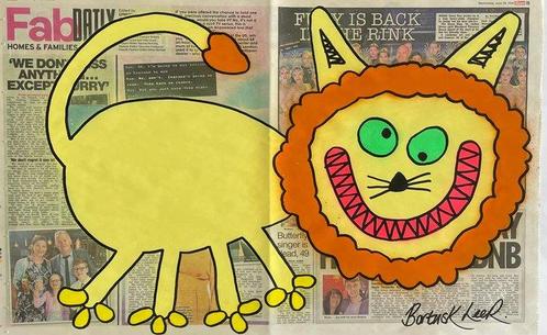 Bortusk Leer - Lion, Antiek en Kunst, Kunst | Schilderijen | Modern