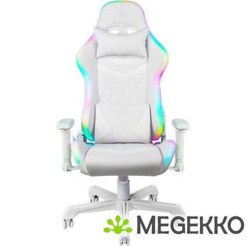 Deltaco GAM-080-W RGB Gamestoel Wit, Huis en Inrichting, Bureaustoelen, Verzenden, Nieuw