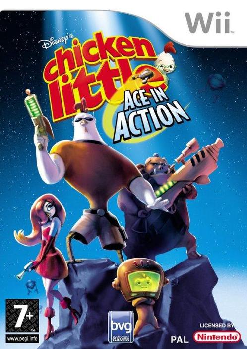 Chicken Little Ace In Action-Standaard (Wii) Gebruikt, Games en Spelcomputers, Games | Nintendo Wii, Ophalen of Verzenden