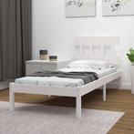 vidaXL Bedframe massief hout wit 90x190 cm, Huis en Inrichting, Slaapkamer | Bedden, Verzenden, Nieuw
