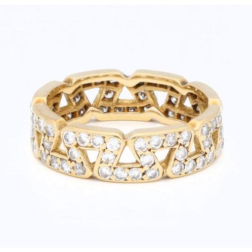Ring - 18 karaat Geel goud Diamant (Natuurlijk), Handtassen en Accessoires, Ringen