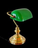 Lampe de bureau - or doré, cristal