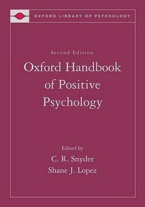 Oxford Handbook of Positive Psychology 9780195187243 Snyder, Boeken, Overige Boeken, Gelezen, Verzenden