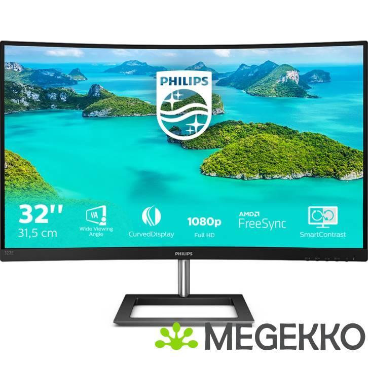 Philips E-Line E1 322E1C/00 32  Full HD Curved VA Monitor, Computers en Software, Overige Computers en Software, Nieuw, Verzenden