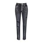 MAC • Mel jeans met zilveren coating • 36, Kleding | Dames, Broeken en Pantalons, Verzenden, Zwart, MAC, Nieuw
