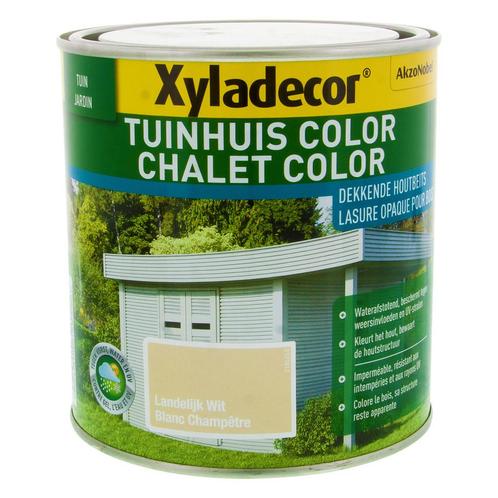NIEUW - Xyladecor Tuinhuis Color, landelijk wit - 1 l, Bricolage & Construction, Bois & Planches, Envoi
