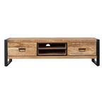 Tv-meubel Mangohout Kelvin 180 cm, Huis en Inrichting, Kasten |Televisiemeubels, Verzenden, Nieuw