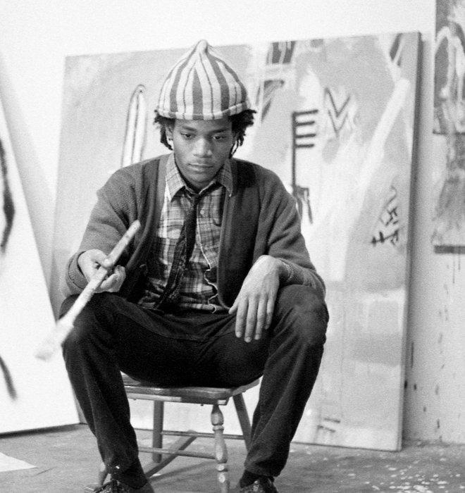 Pierre Houles - Jean Michel Basquiat in his Studio NYC 1982, Antiek en Kunst, Kunst | Designobjecten