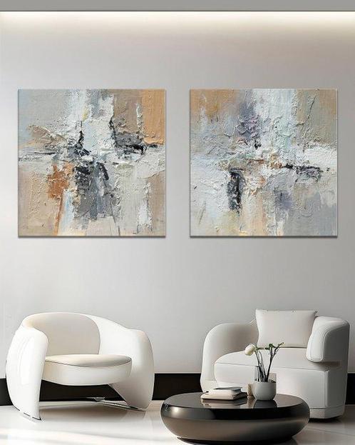 StefanoArt - Neutral Harmony, Antiek en Kunst, Kunst | Schilderijen | Modern