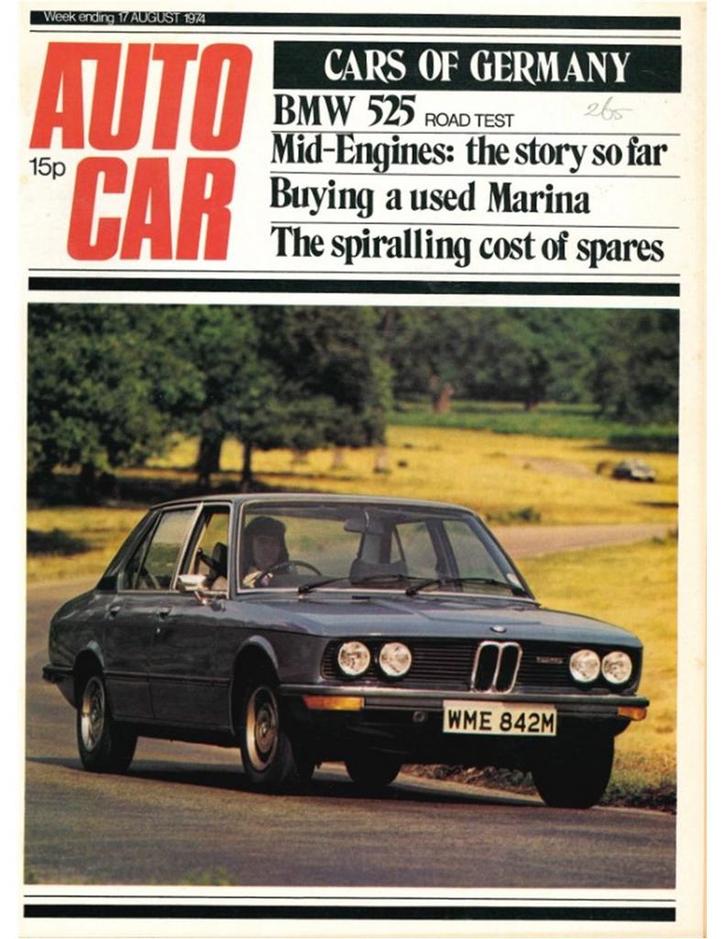 1974 AUTOCAR MAGAZINE 4060 ENGELS, Boeken, Auto's | Folders en Tijdschriften