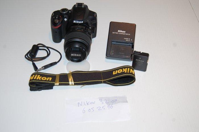 Nikon D3200.5273 Click Only,, Nikkor 18-55mm/3.5-5.6 GII ED, Audio, Tv en Foto, Fotocamera's Digitaal