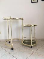 Chariot de service - Laiton, Verre