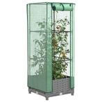 vidaXL Plantenbak verhoogd met kashoes 40x40x123 cm, Tuin en Terras, Verzenden, Nieuw