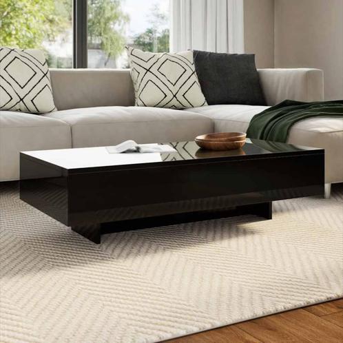 vidaXL Salontafel hoogglans zwart, Huis en Inrichting, Tafels | Salontafels, Nieuw, Verzenden